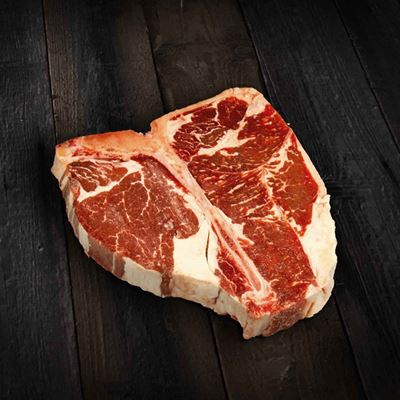 Hovězí T-bone steak porce 400g mražený 1x5,2kg Konkret